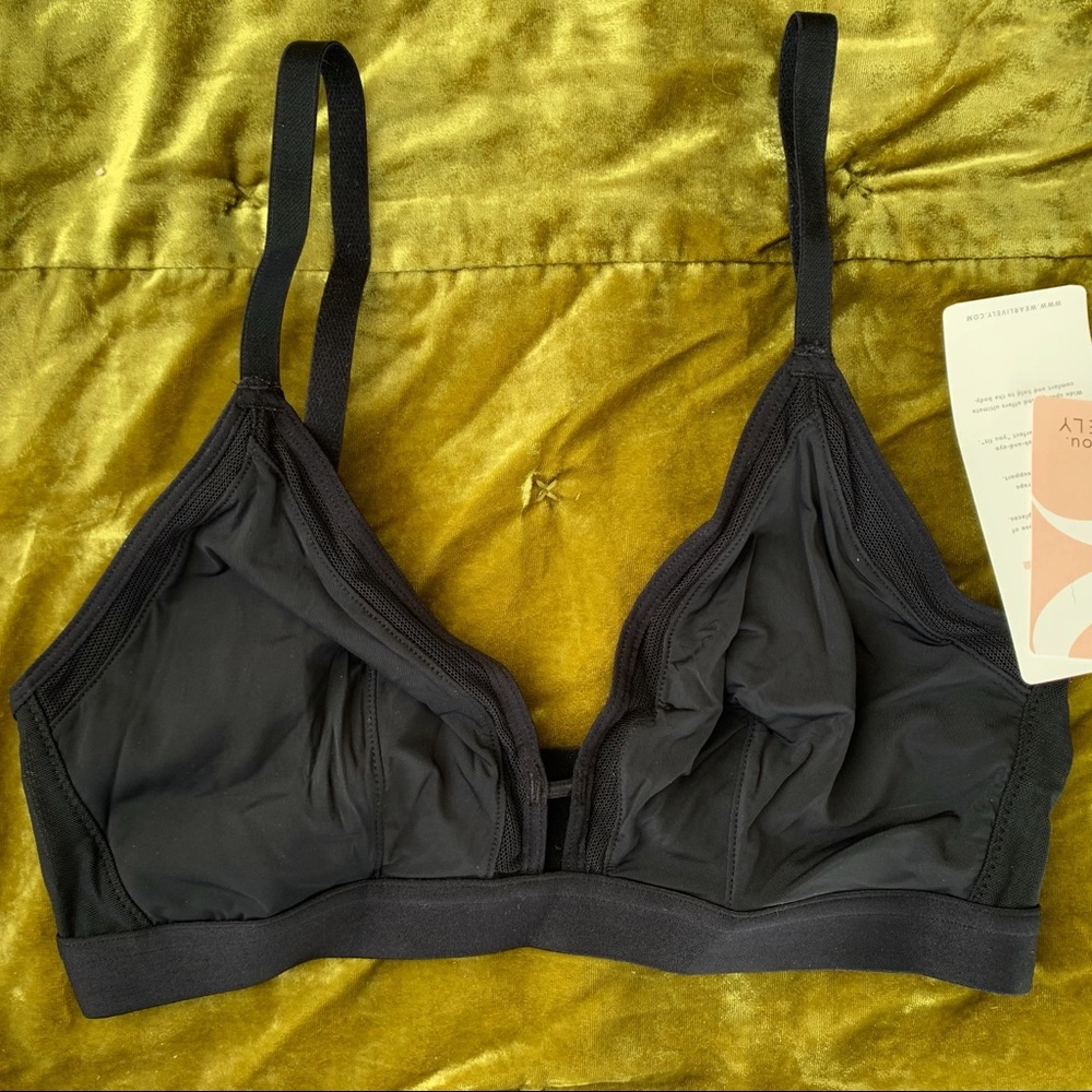 All. You. LIVELY black wireless bra. Sheer/ lace design. Comfort wear.